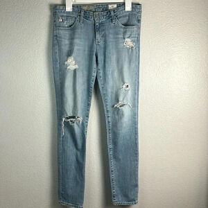 AG Adriano Goldschmied The Stilt Cigarette Leg Jeans | Low-Rise Women’s Size 28R